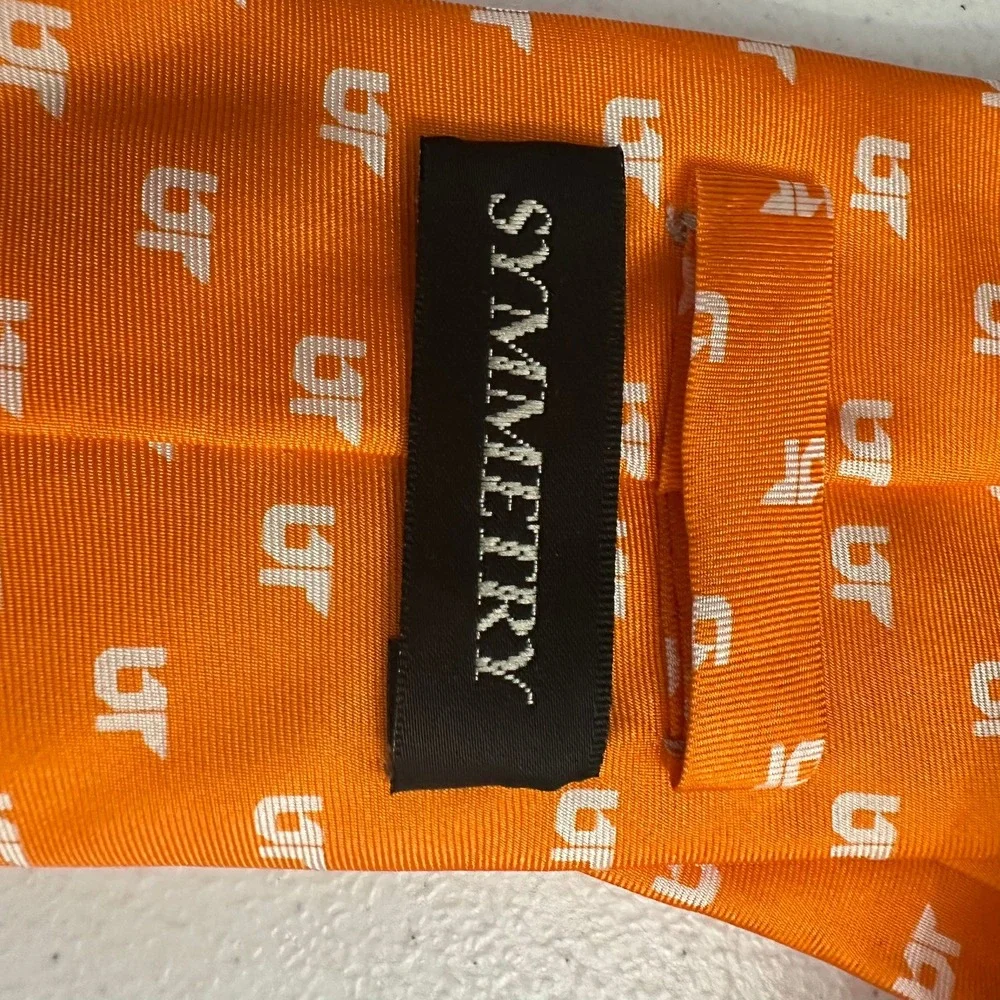 University of Tennessee UT Alumni Silk Tie Orange White Logo Men Vols Collegiate